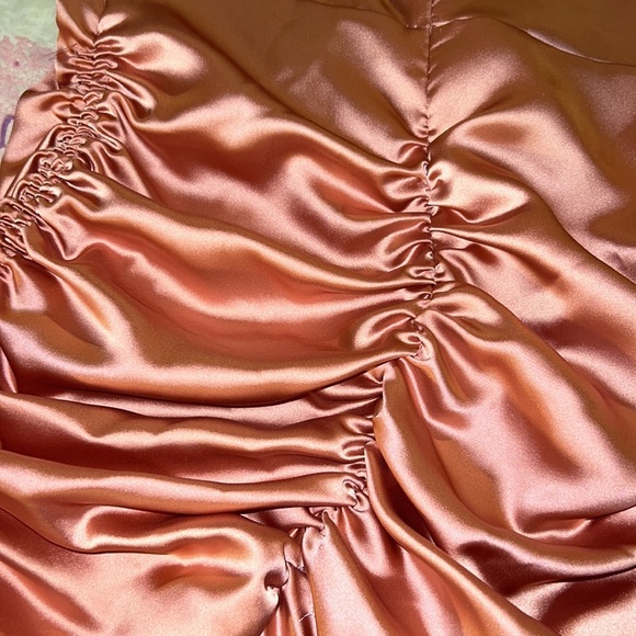 Zara pink stain draped mini dress - Picture 11 of 16